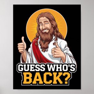 Raad eens wie Byck Jesus is Goede Vrijdag Pasen Gr Poster