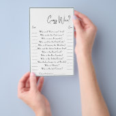 Raad eens wie? Game Kaart Flyer (Hand)