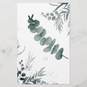 Raad eens wie groene Eucalyptus Shower Game Card i Flyer (Achterkant)