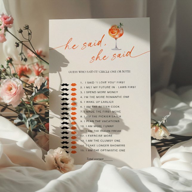 Raad eens wie het zei Aperol Spritz Vrijgezellenfe (Creator heeft geüpload)