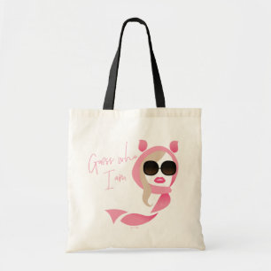 Raad eens wie ik ben: de witte lotus tote bag