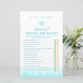 Raad eens wie moeder of vader is - Baby shower Gam (Staand voorkant)