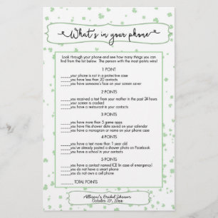 Raad eens wie + telefoonspelletjes, Iers vrijgezel Flyer