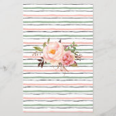 Raad eens wie Vrijgezellenfeest bloemen Kaart spel (Achterkant)