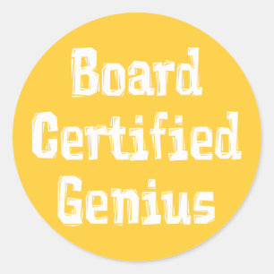 Raad Gecertificeerde Genius Gifts Ronde Sticker