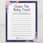 Raad het Baby voedsel [Floral Lijst] Briefhoofd (Voorkant)