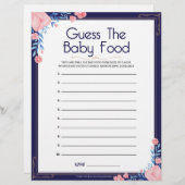 Raad het Baby voedsel [Floral Lijst] Briefhoofd (Voorkant / Achterkant)