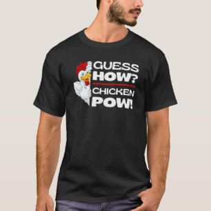 Raad Hoe Kip Pow Kippen Grappen Kip Meme T-shirt