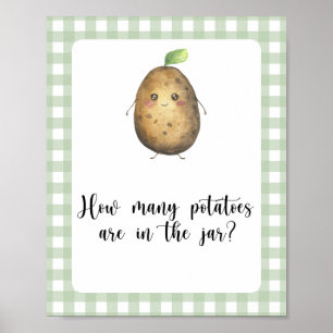Raad hoeveel aardappelen er in de pot zitten poster