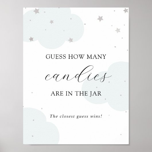 Raad Hoeveel Er in de Pot Zit Shower Spel Poster (Voorkant)