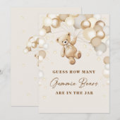 Raad hoeveel Gummie-beren er in het pot-schild sta Kaart (Voorkant / Achterkant)