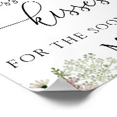 Raad hoeveel kussen | Chic Wildflower Poster (Hoek)