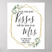 Raad hoeveel kussen voor het bord van de aanstaand poster (Voorkant)