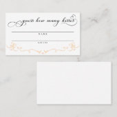 Raad hoeveel kussen Vrijgezellenfeest spel Kaart Plaatskaartje (Voorkant / Achterkant)