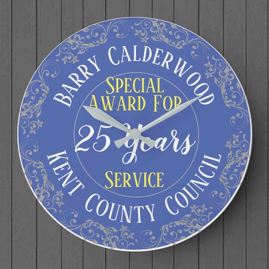 Raad Long Service Award met dienstjaren Grote Klok