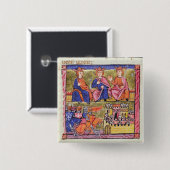 Raad van Acre en Damascus Vierkante Button 5,1 Cm (Voorkant /achterkant)