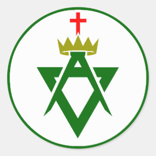 Raad van de Allied Masonic Degrees platte sticker