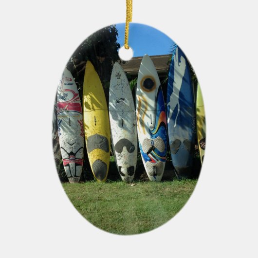 Raad van Surf Keramisch Ornament (Voorkant)