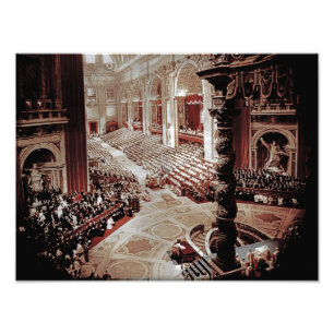 Raad Vaticaan II, Rome, 1962 paus John XXIII Foto Afdruk