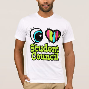 Raad voor Bright Ooghart I-liefdesstudenten T-shirt