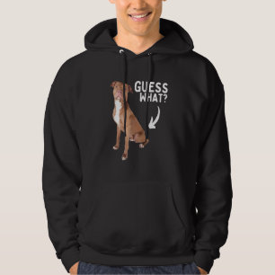 Raad Wat Pitbull Achterwerk! Grappige Pittie Eigen Hoodie