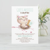 Raad Wie Bijna Geboren Wordt Mail BabyShower of Dr Kaart (Staand voorkant)