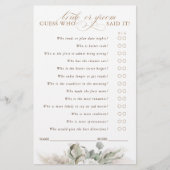 Raad Wie Bruid of Bruidegom Spelkaart (Voorkant)