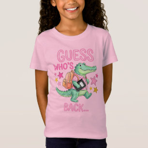 Raad Wie Er Weer naar School Gaat Alligator T-shirt