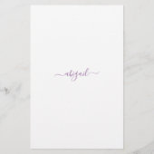 Raad Wie Het Heeft Gezegd? Eenvoudige Lavendel Bru (Achterkant)