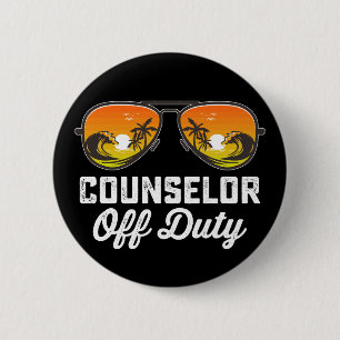 Raadadviseur buiten dienst zonnebril laatste schoo ronde button 5,7 cm