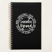 Raadplegend plein schoolraad leraar Vintage F Planner (Voorkant)