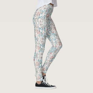Raadsel - cirkels, rechthoeken en vierkanten leggings