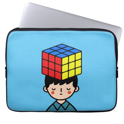 raadsel laptop sleeve (Voorkant)
