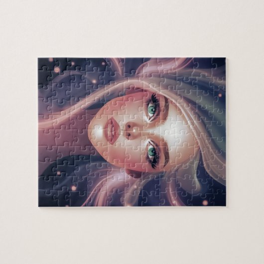 raadselachtige smaragdgroene ogen godin legpuzzel (Horizontaal)