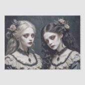raadselachtige Victoriaans zusters - decoupage - Tissuepapier (Voorkant)
