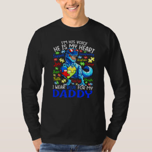 Raadsels Puzzel Ik Draag Blauw Voor Mijn Vader Aut T-shirt