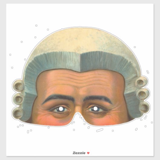 raadsman -  Victoriaans maskeraar Sticker (Vel)