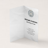 raadsvrouw Justitie | Logo | Zakelijk Man Visitekaartjes (Binnen)