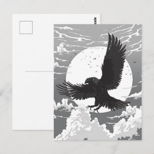 Raaf En De Maan Briefkaart
