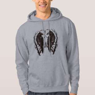 Raaf in dode boom - Donkere gotische kunst Hoodie