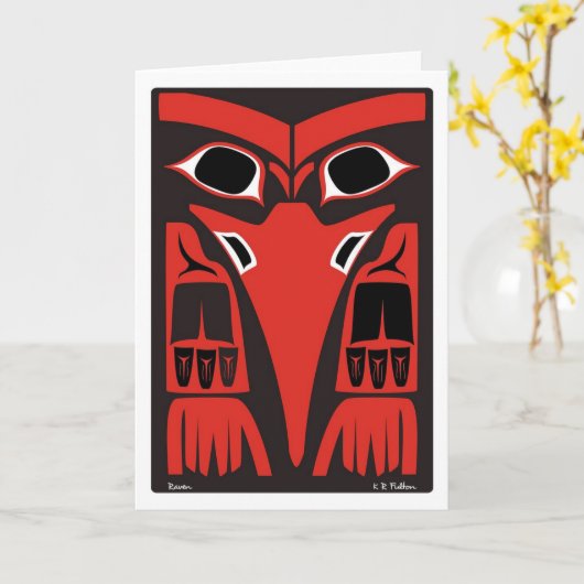 Raaf Kaart (Gele Bloem)