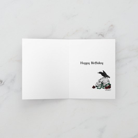 Raaf, Kruis en Schedel Kaart (Binnen)