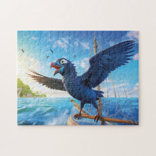 Raaf op zeiltocht in de Zuidzee Legpuzzel