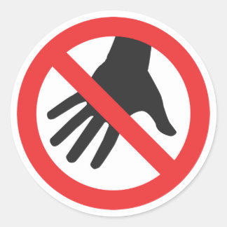 Raak de Sticker niet aan