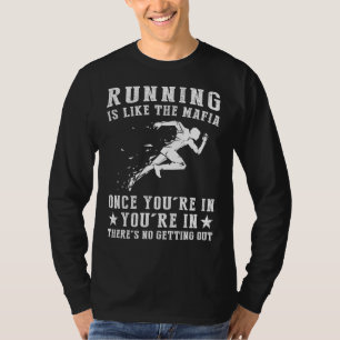 Raak de stoep, niet terug te keren! Grappig lopen T-shirt