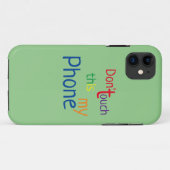 Raak dit niet aan, mijn telefoon. Case-Mate iPhone case (Achterkant (horizontaal))