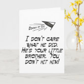 Raak hem niet! kaart (Gele Bloem)