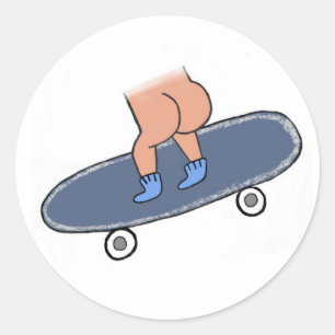 Raak het dek ronde sticker