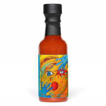 "Raak het niet aan" hete saus