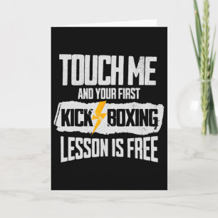 Raak me aan en je eerste kickboksles is gratis  kaart
